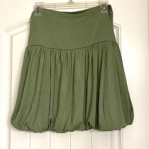 Green bubble skirt